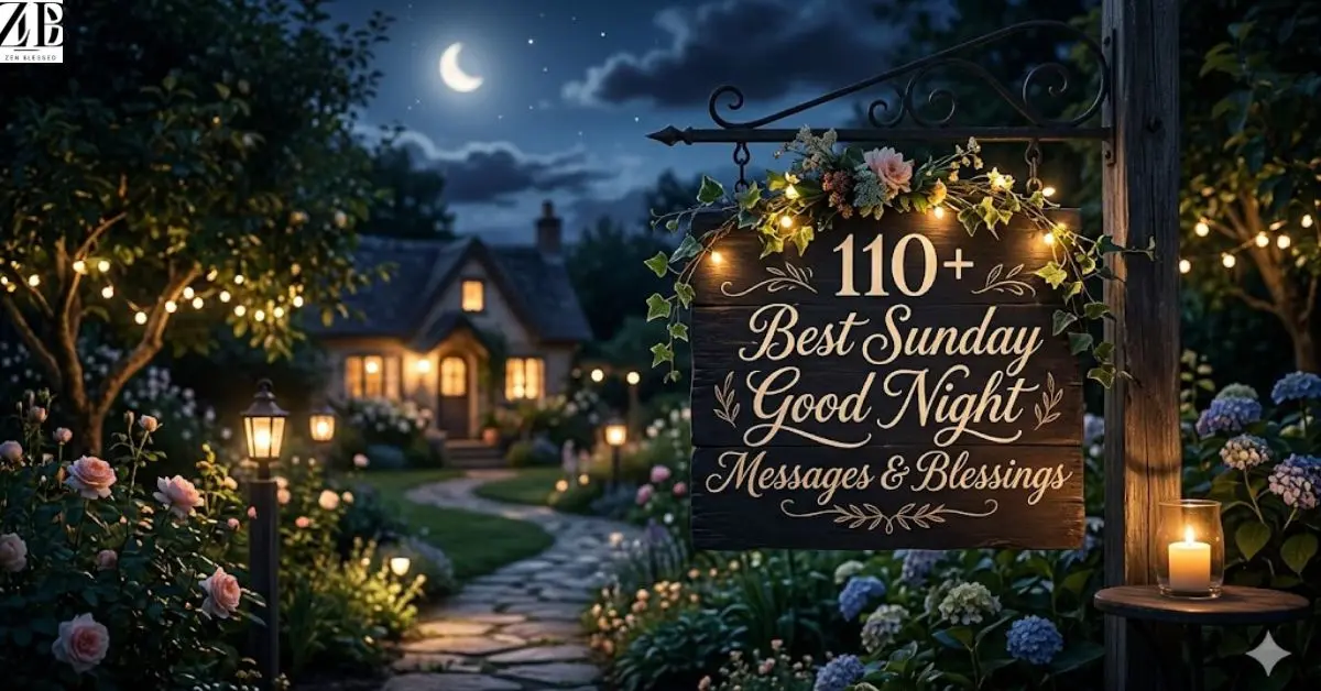 110+ Best Sunday Good Night Messages & Blessings