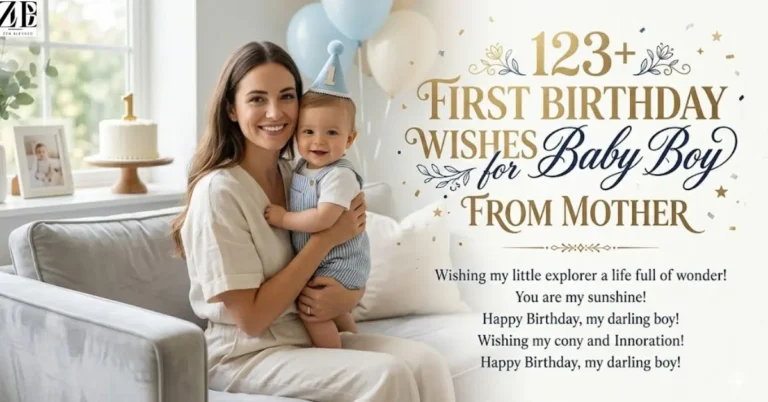 123+ First Birthday Wishes for Baby Boy from Mother