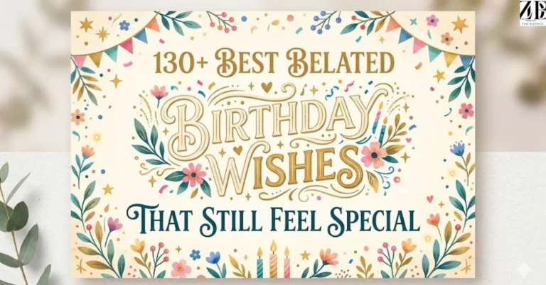 130+ Best Belated Birthday Wishes That Still Feel Special