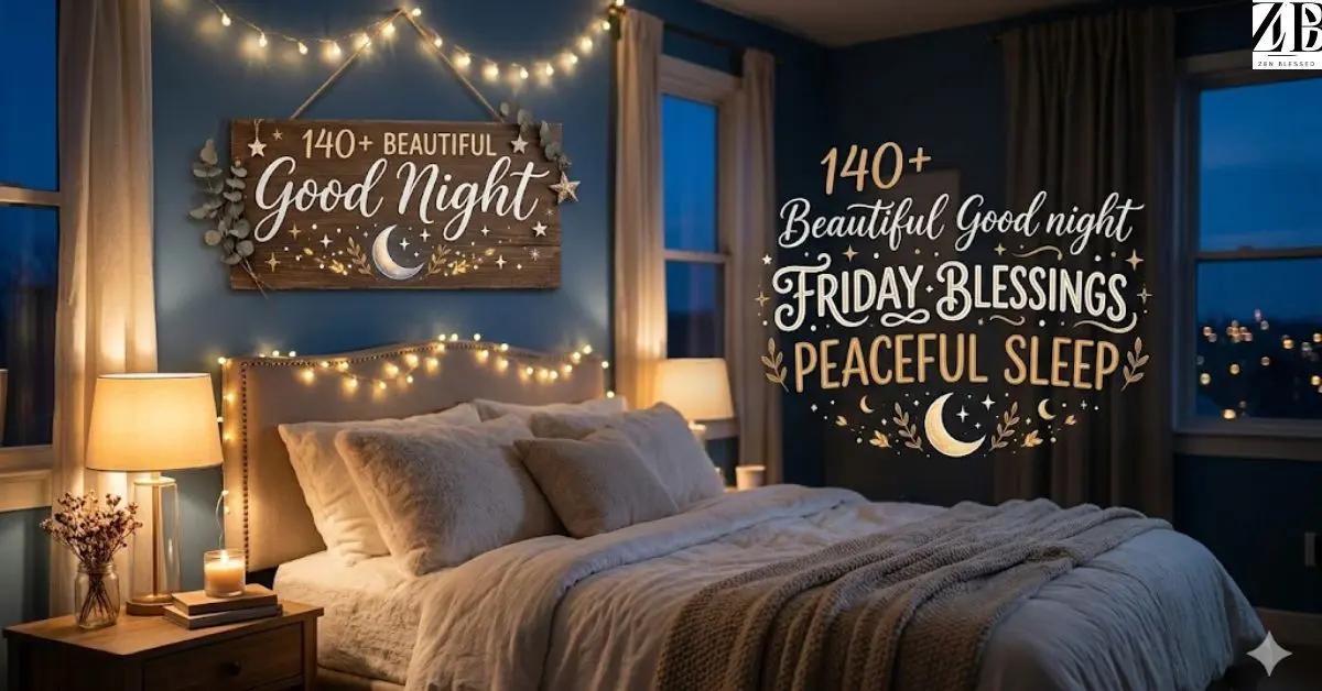 140+ Beautiful Good Night Friday Blessings Peaceful Sleep