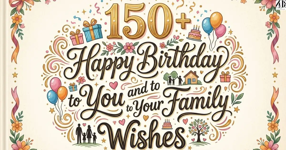 150+ Happy Birthday to You and to Your Family Wishes