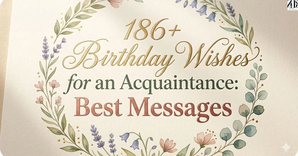 186+ Birthday Wishes for an Acquaintance: Best Messages