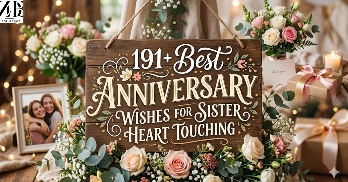 191+ Best Anniversary Wishes For Sister Heart Touching