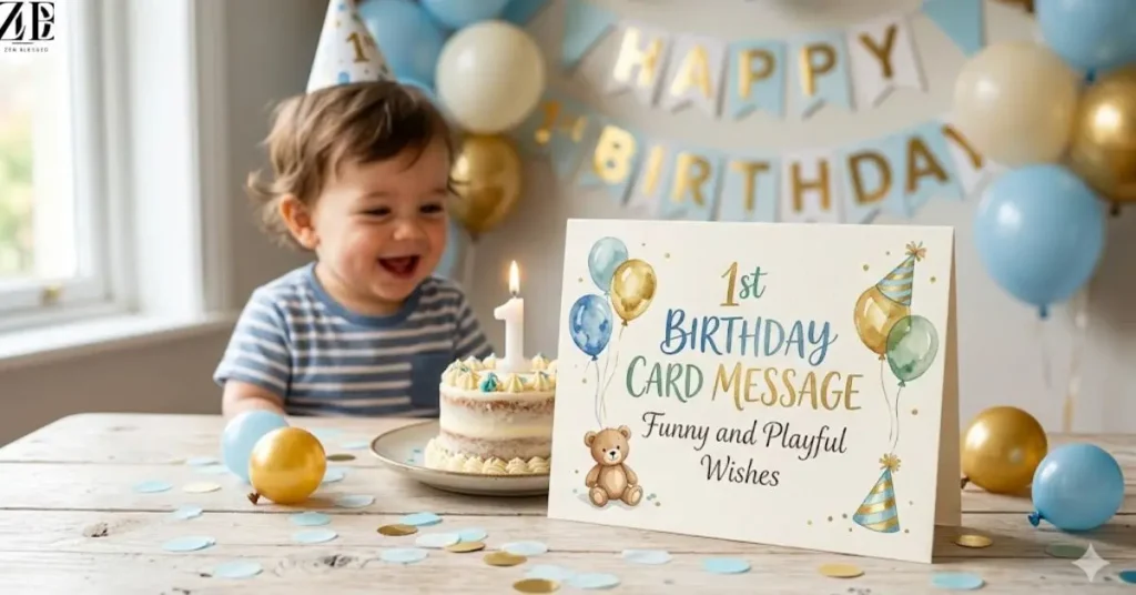 1st Birthday Card Message Funny and Playful Wishes