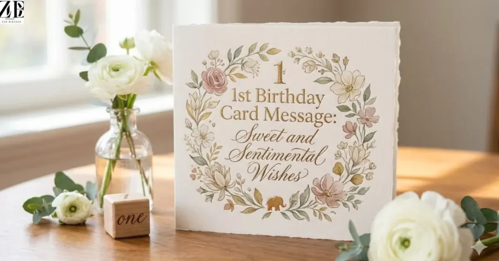 1st Birthday Card Message Sweet and Sentimental Wishes
