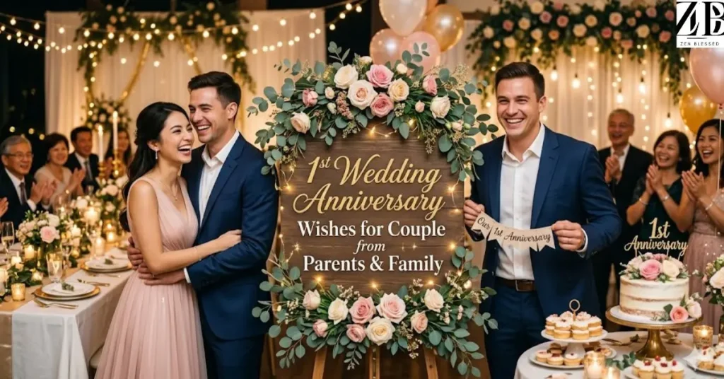 1st-wedding-anniversary-wishes-for-couple-from-parents-and-family 1st Wedding Anniversary Wishes for Couple from Parents & Family