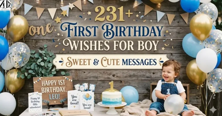 231+ First Birthday Wishes for Boy Sweet & Cute Messages