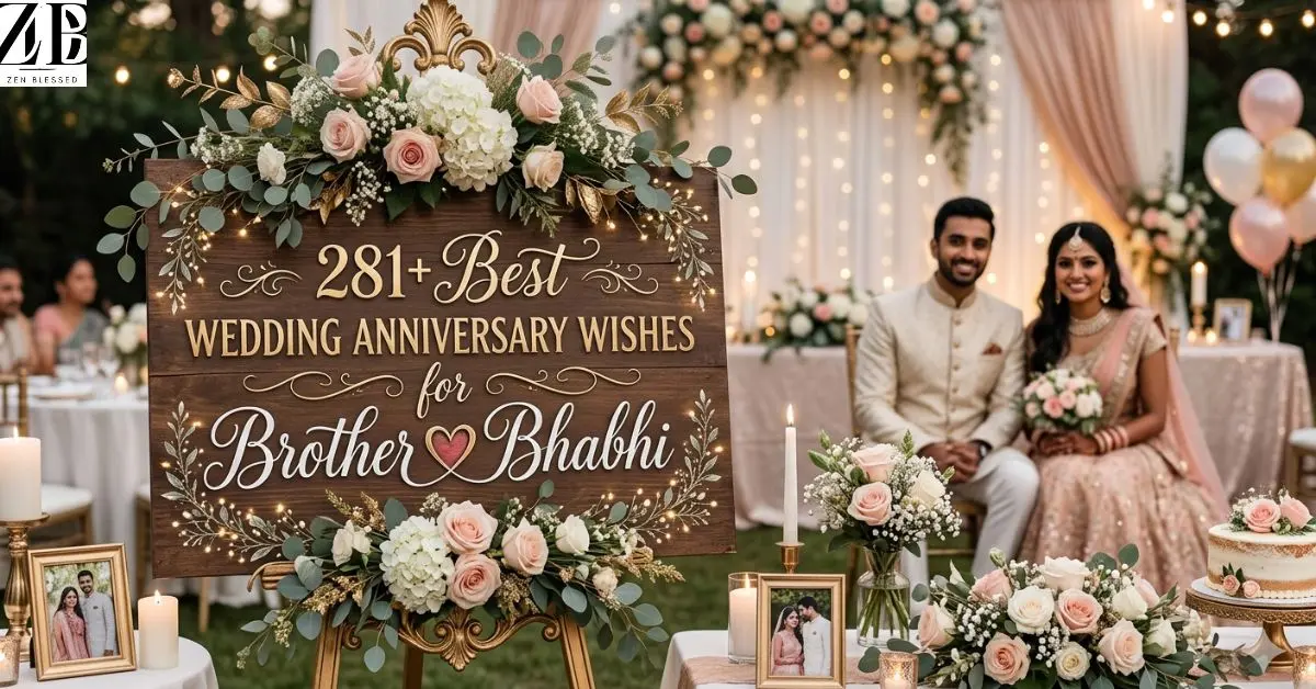 281+ Best Wedding Anniversary Wishes for Brother & Bhabhi