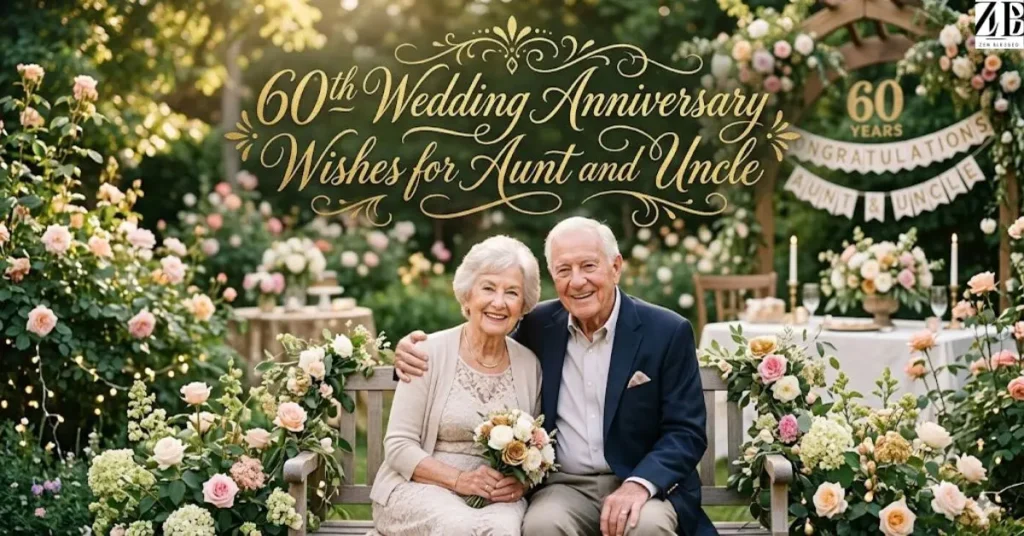 60th Wedding Anniversary Wishes for Aunt and Uncle