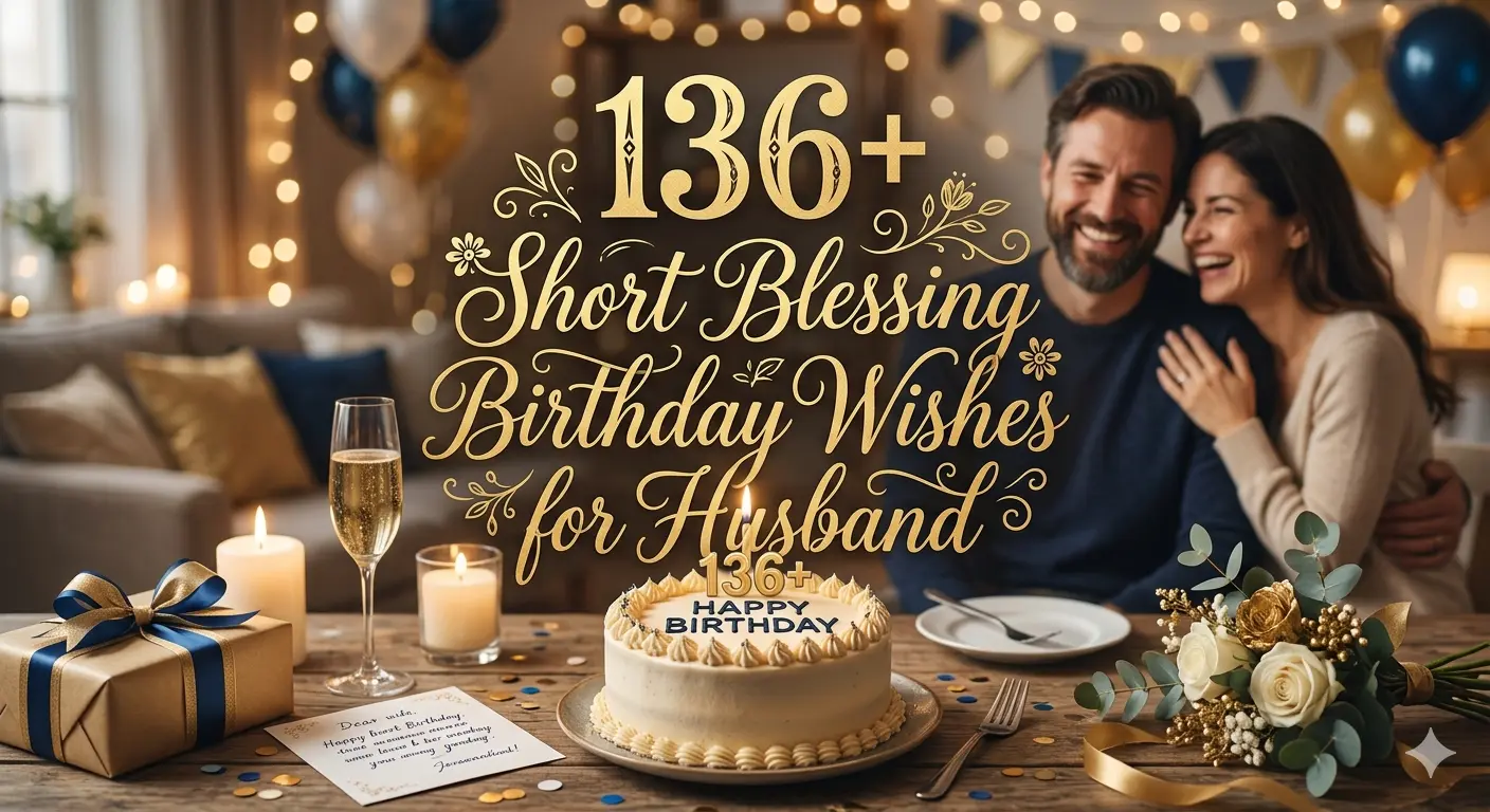136+ Short Blessing Birthday Wishes for Husband
