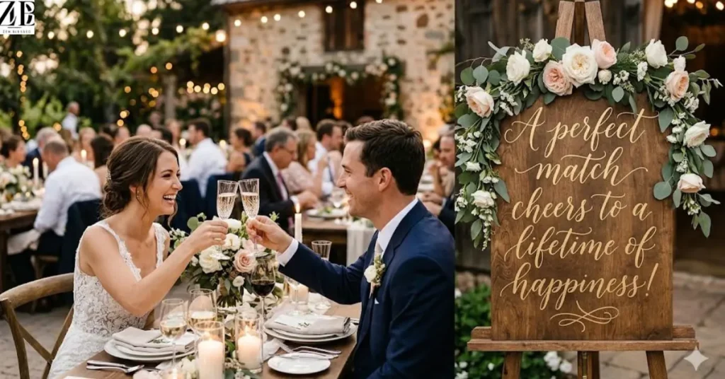 A perfect match cheers to a lifetime of happiness!