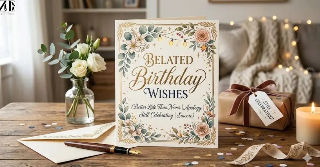 BELATED BIRTHDAY WISHES (Better Late Than Never | Apology | Still Celebrating | Sincere)