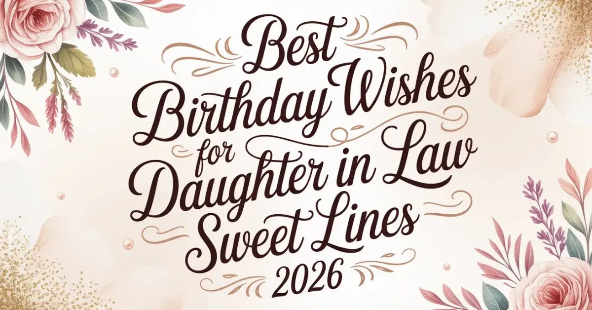 Best Birthday Wishes for Daughter in Law Sweet Lines 2026