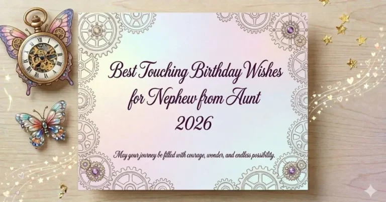 Best Touching Birthday Wishes for Nephew from Aunt 2026