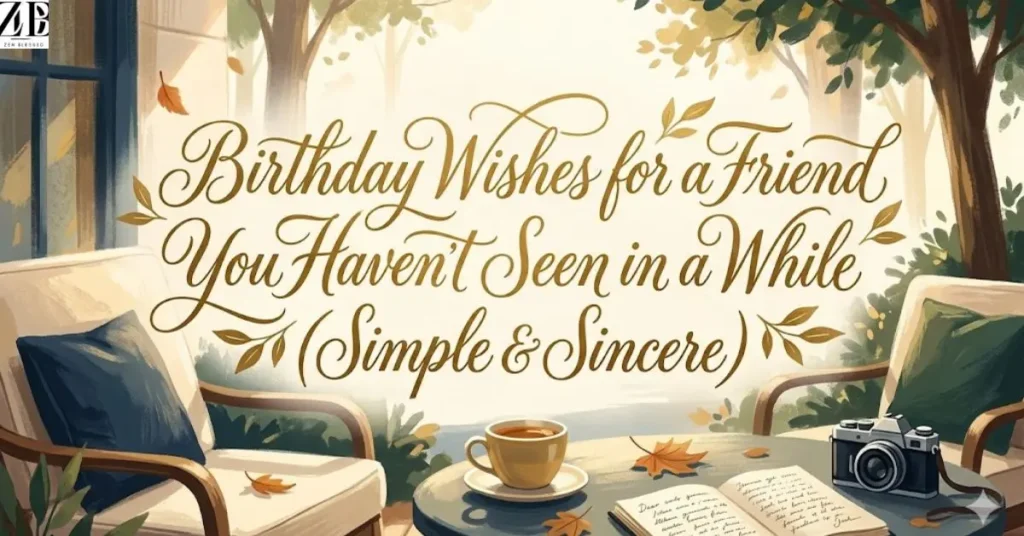 Birthday Wishes for a Friend You Haven't Seen in a While (Simple & Sincere)