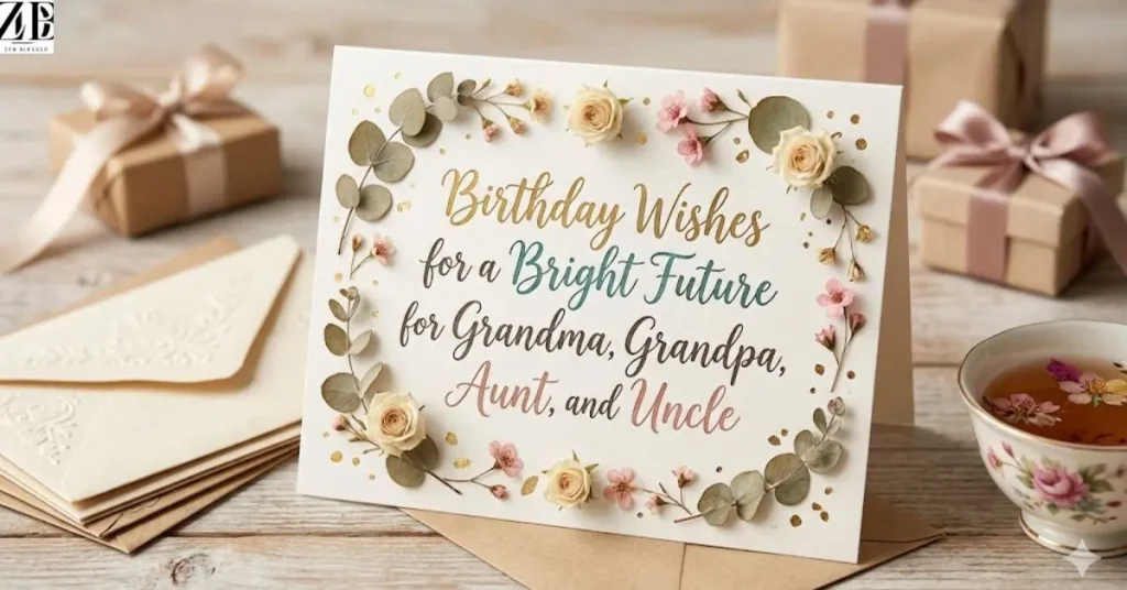 Birthday Wishes for Bright Future For Grandma, Grandpa, Aunt, and Uncle