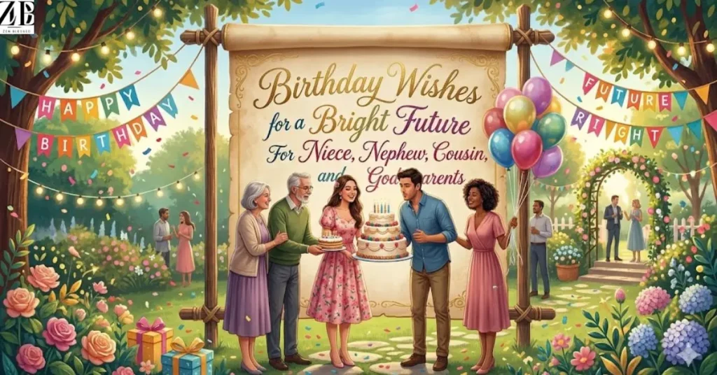 Birthday Wishes for Bright Future For Niece, Nephew, Cousin, and Godparents