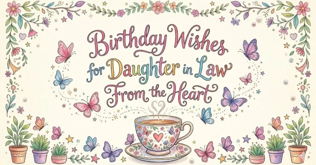 Birthday Wishes for Daughter in Law  From the Heart