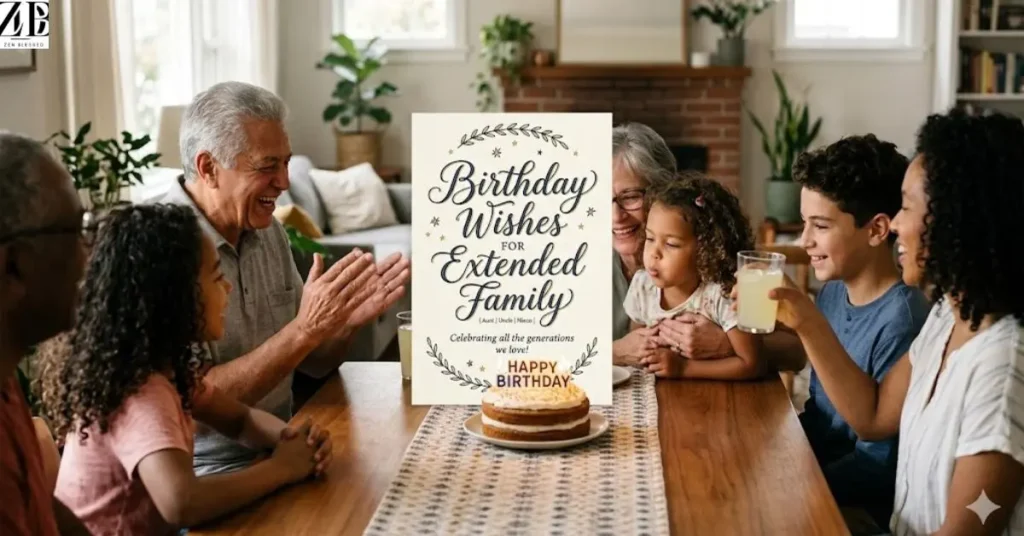 BIRTHDAY WISHES FOR EXTENDED FAMILY (Aunt | Uncle | Niece | Nephew | Cousin)