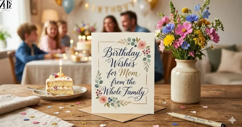 Birthday Wishes for Mom from the Whole Family