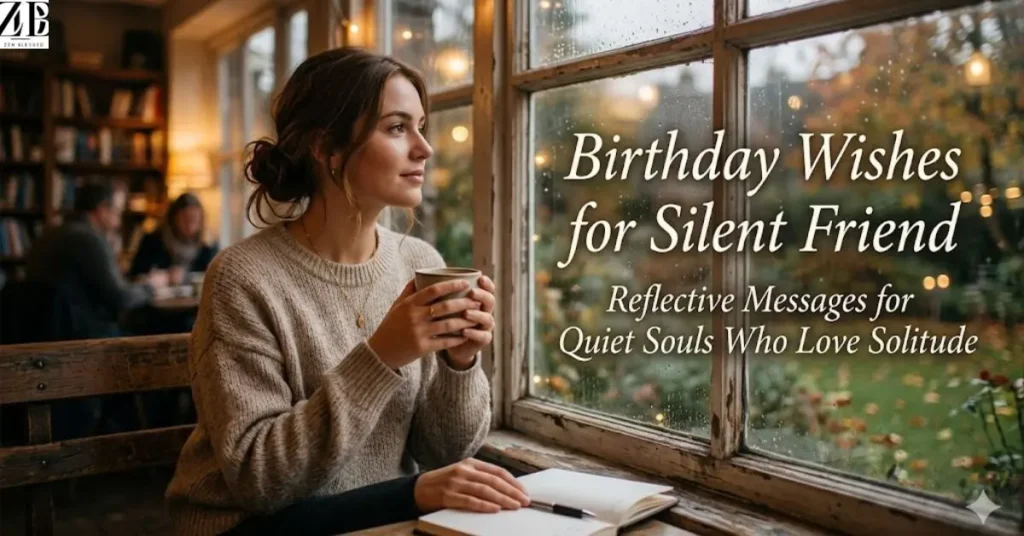 Birthday Wishes for Silent Friend Reflective Messages for Quiet Souls Who Love Solitude