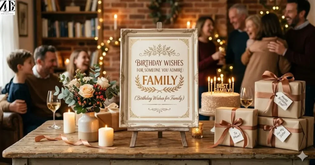 BIRTHDAY WISHES FOR SOMEONE YOU ADMIRE: FAMILY (Birthday Wishes for Family 