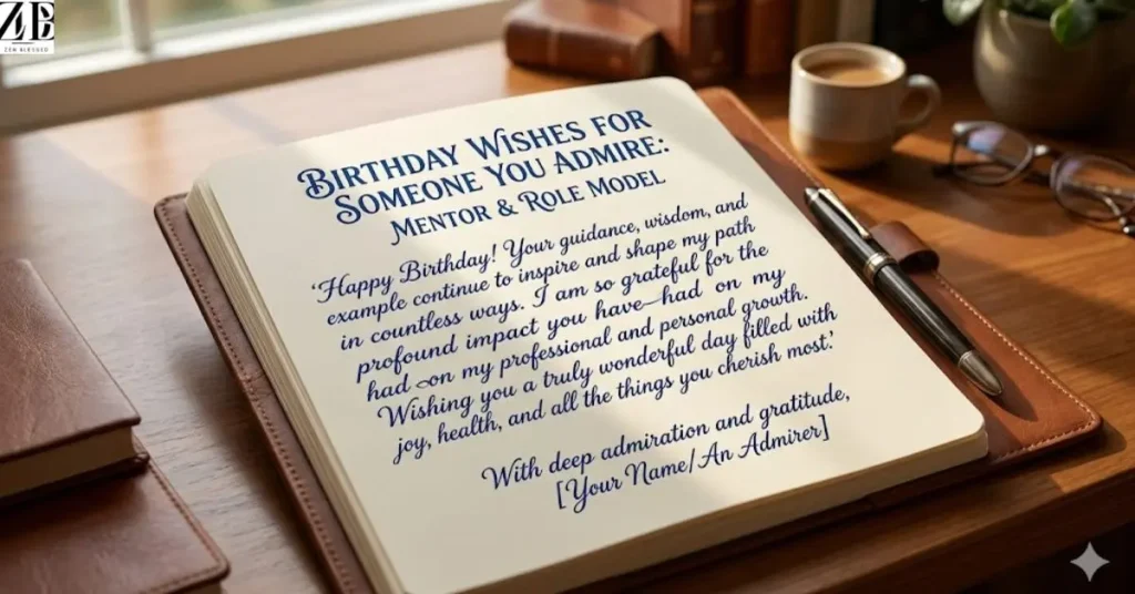 BIRTHDAY WISHES FOR SOMEONE YOU ADMIRE: MENTOR & ROLE MODEL