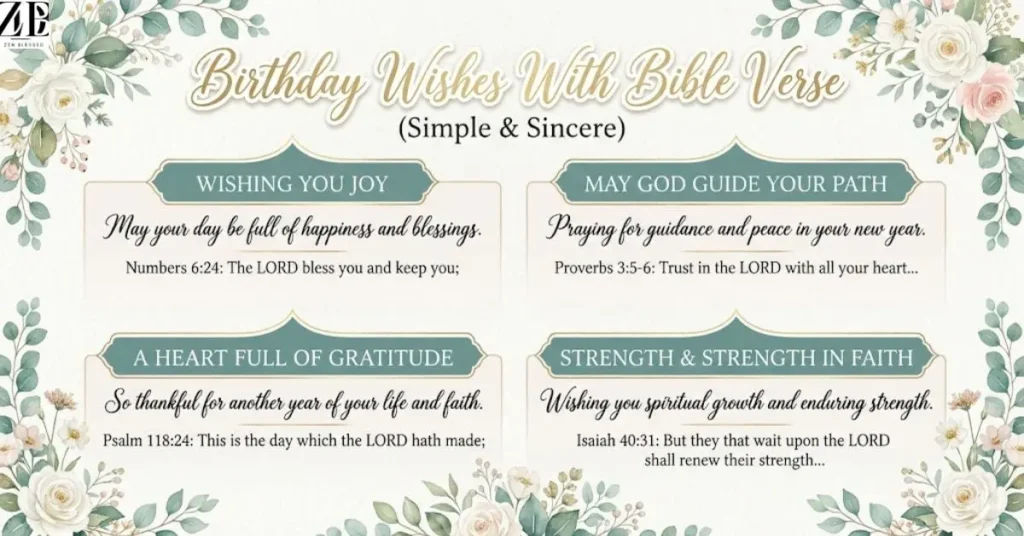 Birthday Wishes With Bible Verse (Simple & Sincere)