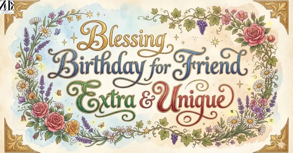 Blessing Birthday Wishes for Friend Extra & Unique