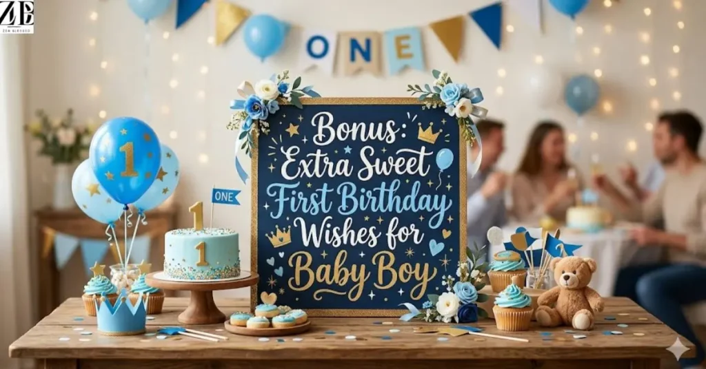 Bonus: Extra Sweet First Birthday Wishes for Baby Boy