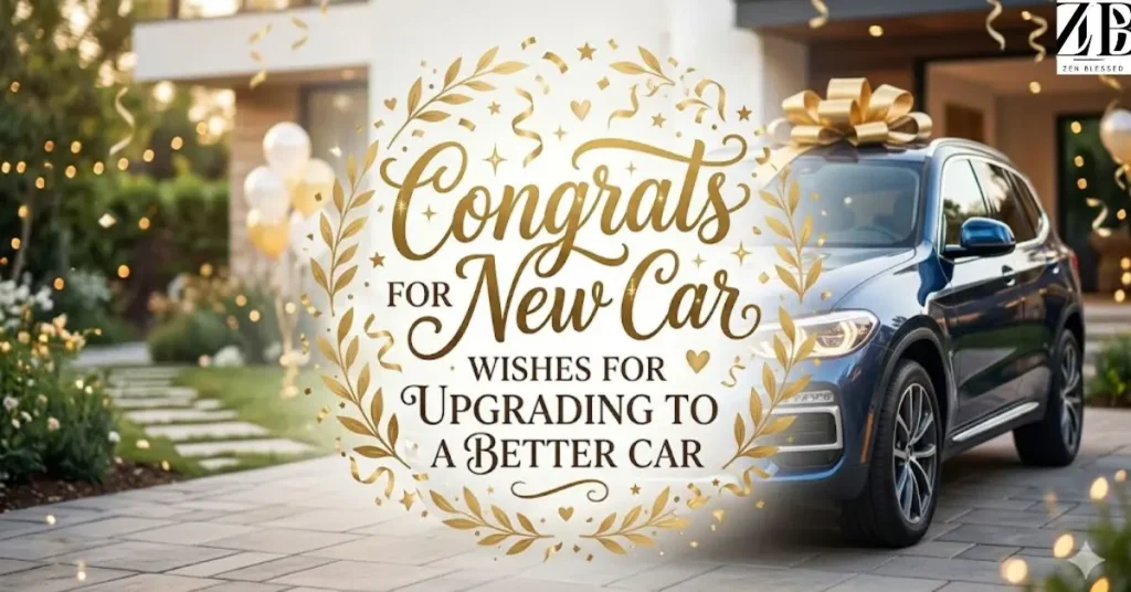 Congrats for New Car Wishes for Upgrading to a Better Car