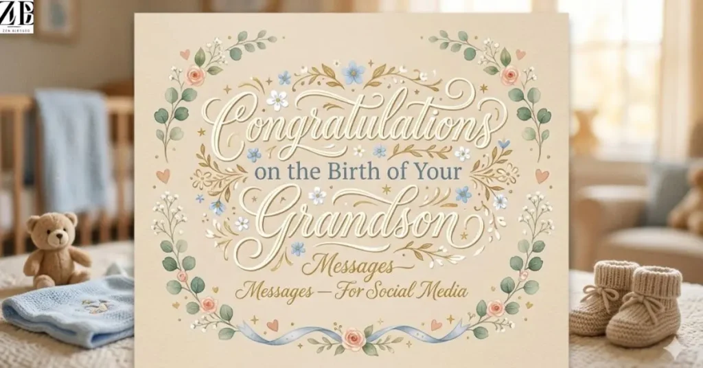 Congratulations on the Birth of Your Grandson Messages — For Social Media