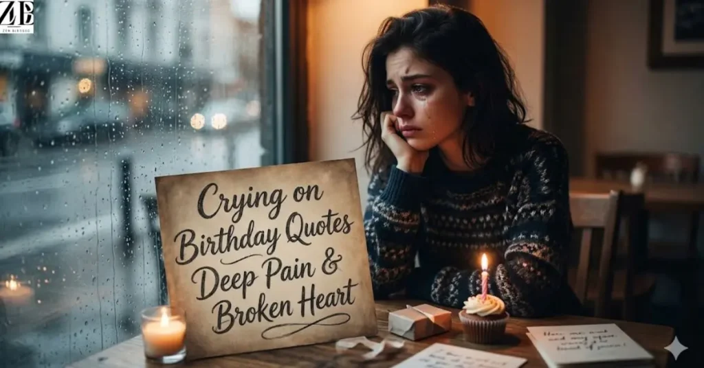 Crying on Birthday Quotes Deep Pain & Broken Heart