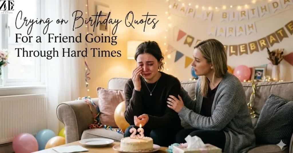 Crying on Birthday Quotes  For a Friend Going Through Hard Times