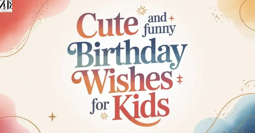 Cute and Funny Birthday Wishes for Kids