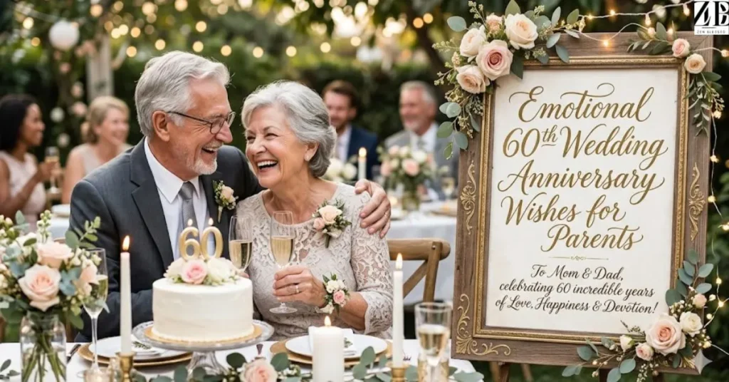 Emotional 60th Wedding Anniversary Wishes for Parents
