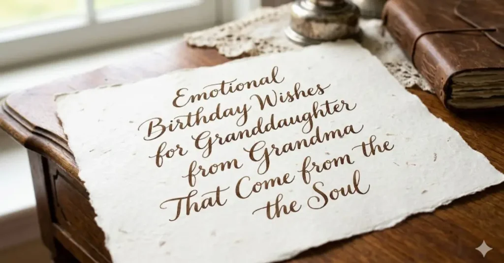 Emotional Birthday Wishes for Granddaughter from Grandma That Come from the Soul