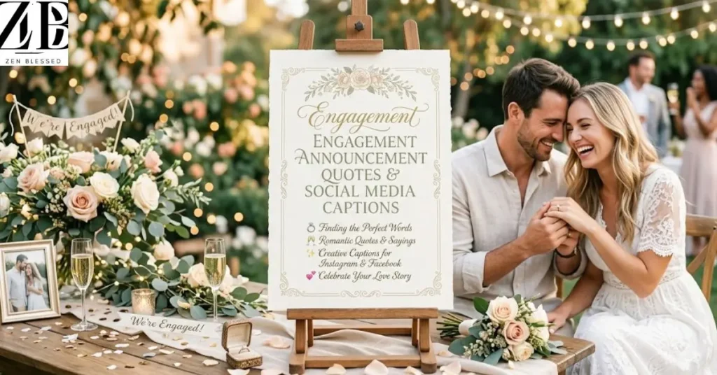 Engagement Announcement Quotes & Social Media Captions