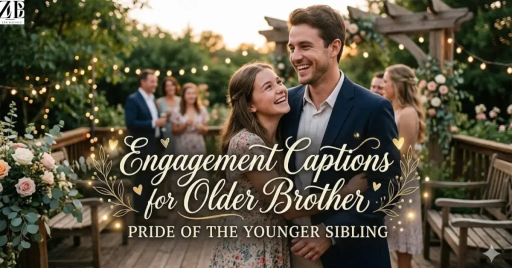 Engagement Captions for Older Brother Pride of the Younger Sibling