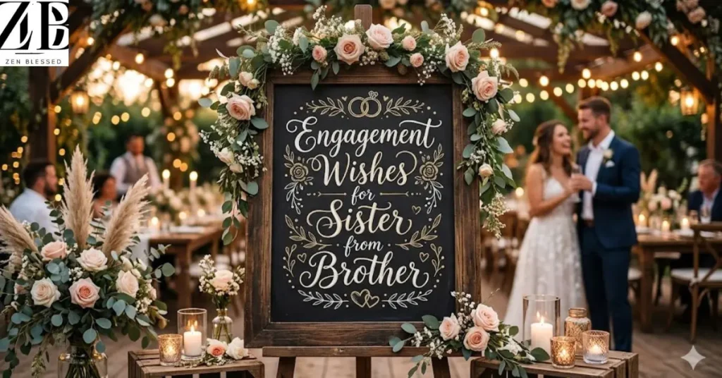 Engagement Wishes for Sister from Brother