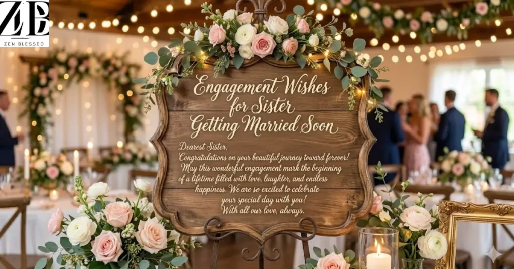 Engagement Wishes for Sister Getting Married Soon