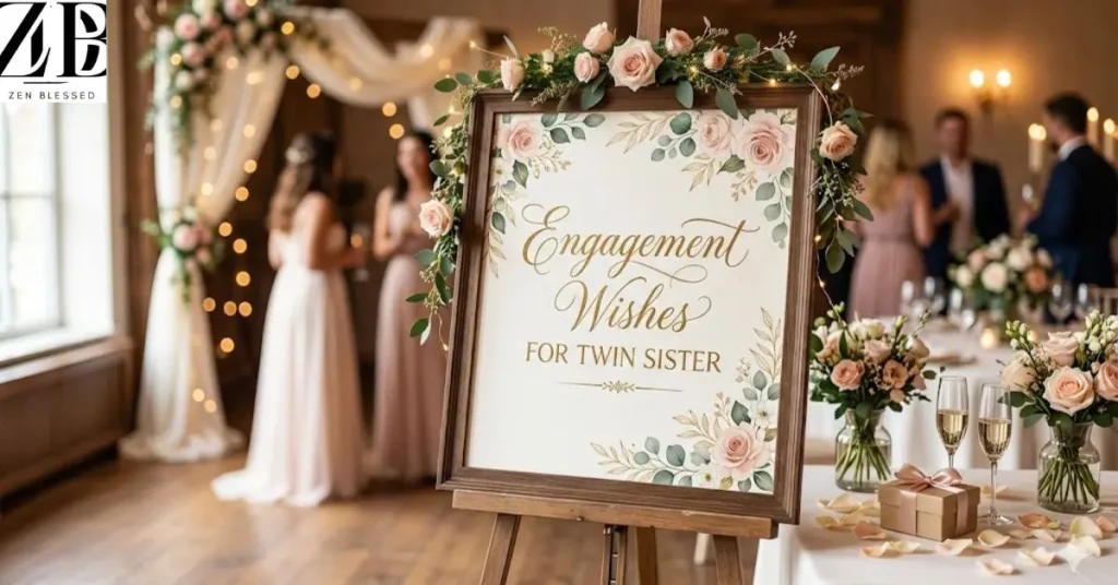 Engagement Wishes for Twin Sister