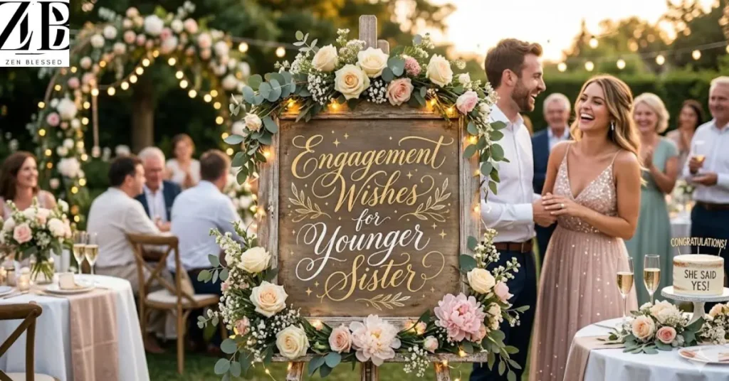 Engagement Wishes for Younger Sister
