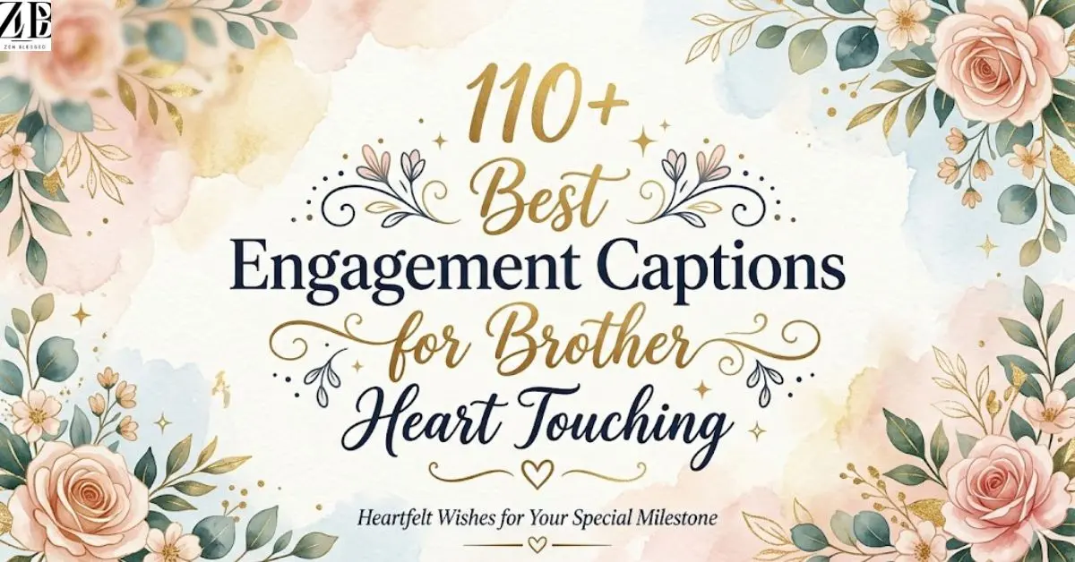 110+ Best Engagement Captions for Brother Heart Touching