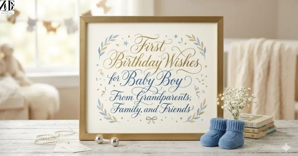 First Birthday Wishes for Baby Boy From Grandparents, Family, and Friends