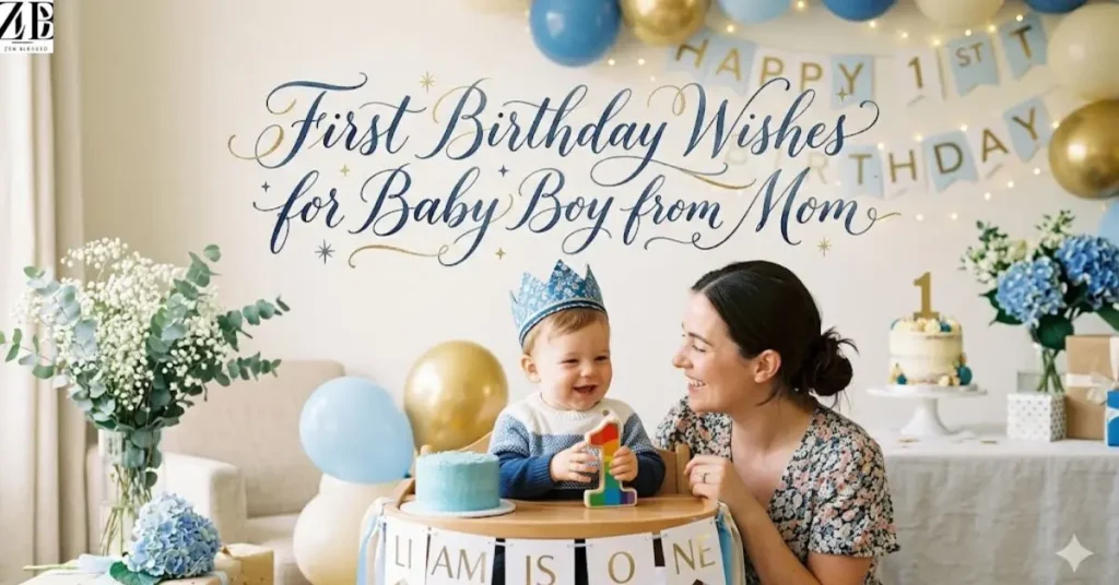first-birthday-wishes-for-baby-boy-from-mom First Birthday Wishes for Baby Boy from Mom
