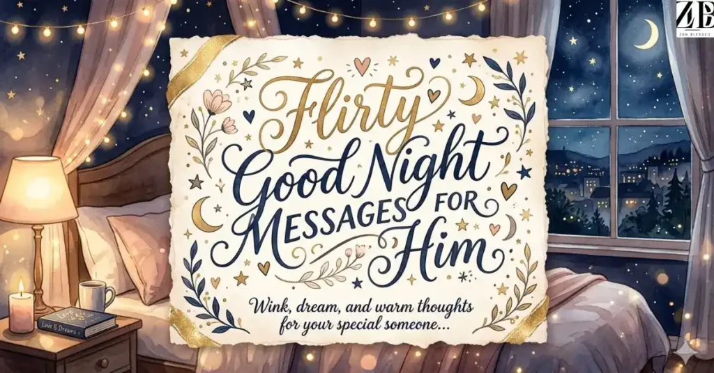 Flirty Good Night Messages for Him