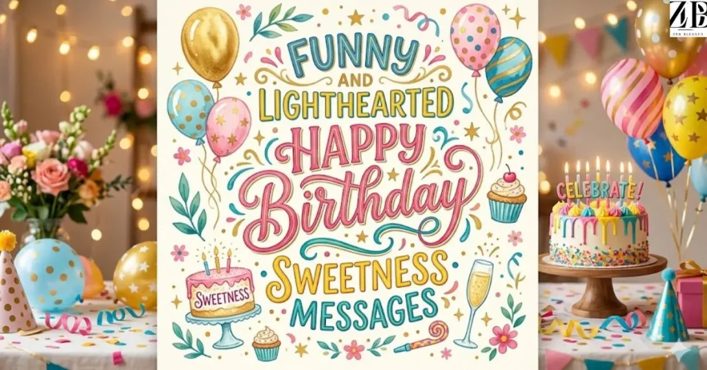Funny and Lighthearted Happy Birthday Sweetness Messages