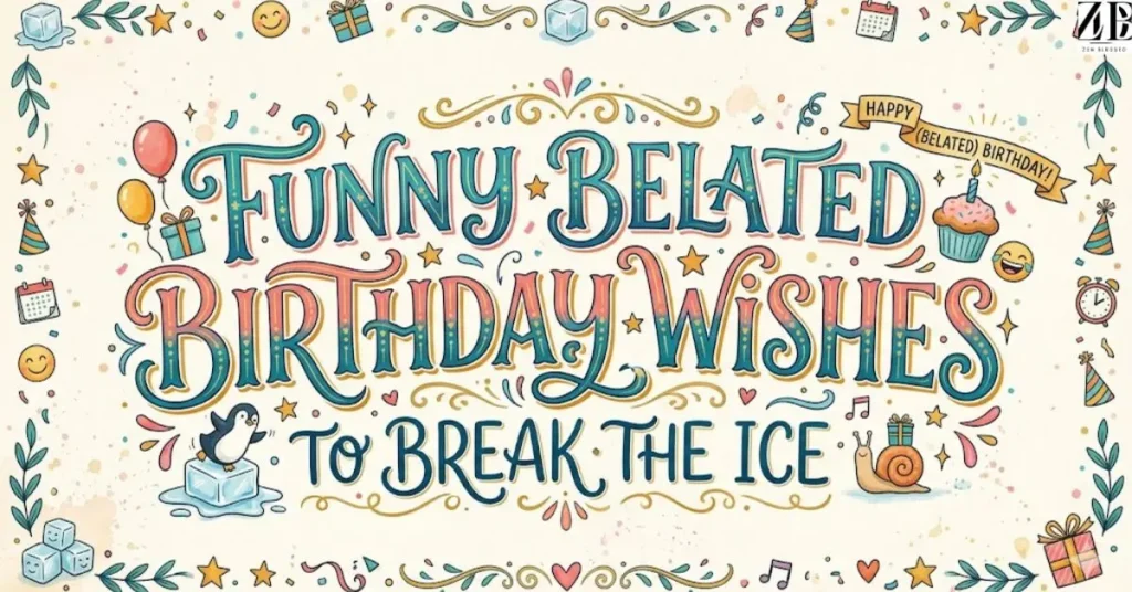 Funny Belated Birthday Wishes to Break the Ice
