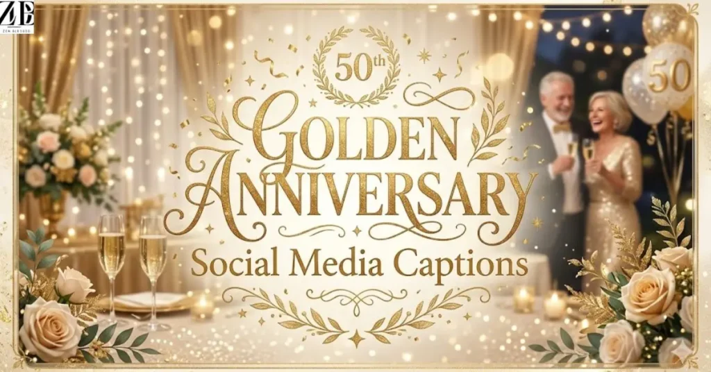 Golden Anniversary Social Media Captions